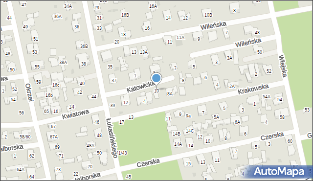 Otwock, Krakowska, 10, mapa Otwock