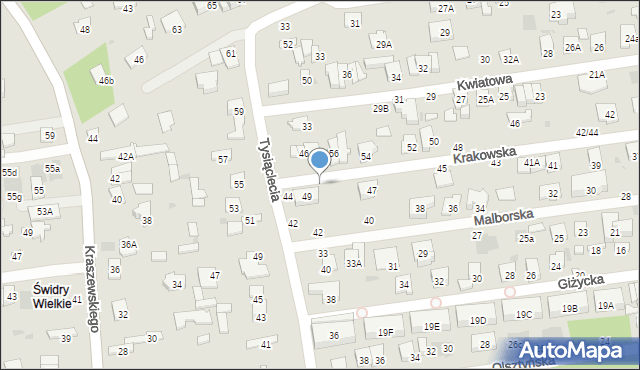 Otwock, Krakowska, 55, mapa Otwock