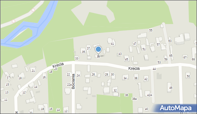 Otwock, Krecia, 39, mapa Otwock