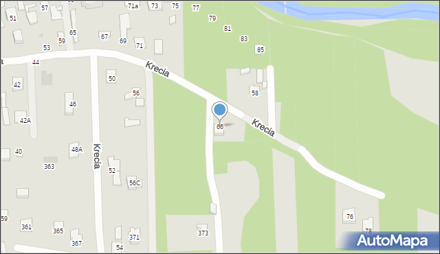 Otwock, Krecia, 66, mapa Otwock