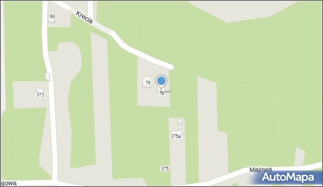 Otwock, Krecia, 78, mapa Otwock