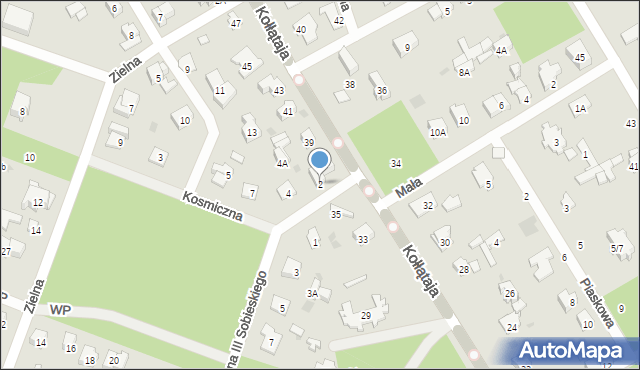 Otwock, Króla Jana III Sobieskiego, 2, mapa Otwock