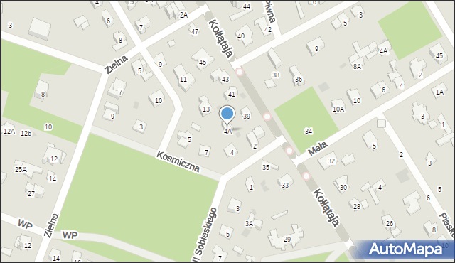 Otwock, Króla Jana III Sobieskiego, 4A, mapa Otwock