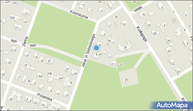 Otwock, Króla Jana III Sobieskiego, 7, mapa Otwock