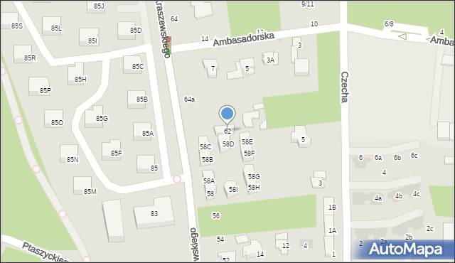 Otwock, Kraszewskiego Józefa Ignacego, 62, mapa Otwock