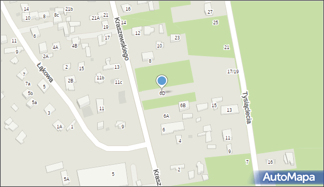 Otwock, Kraszewskiego Józefa Ignacego, 6D, mapa Otwock