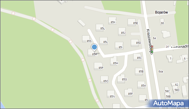 Otwock, Kraszewskiego Józefa Ignacego, 85R, mapa Otwock