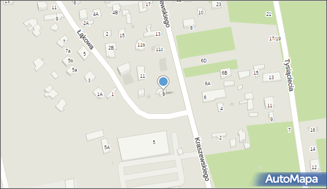 Otwock, Kraszewskiego Józefa Ignacego, 9, mapa Otwock