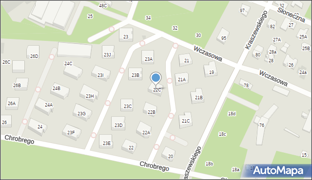 Otwock, Króla Bolesława Chrobrego, 22C, mapa Otwock