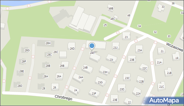 Otwock, Króla Bolesława Chrobrego, 24C, mapa Otwock