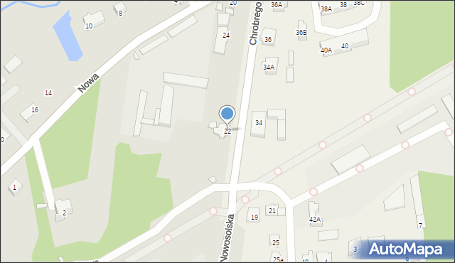 Otyń, Króla Bolesława Chrobrego, 22, mapa Otyń