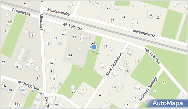 Owczarnia, Króla Władysława Łokietka, 13a, mapa Owczarnia