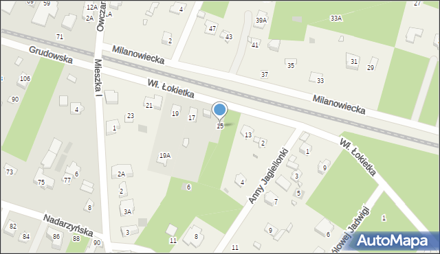 Owczarnia, Króla Władysława Łokietka, 15, mapa Owczarnia