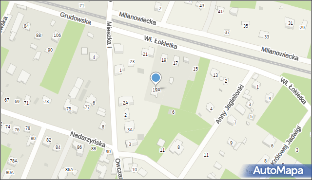 Owczarnia, Króla Władysława Łokietka, 19A, mapa Owczarnia