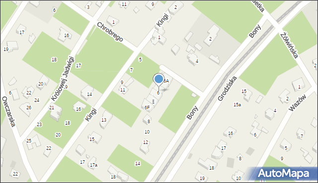 Owczarnia, Królowej Bony, 6C, mapa Owczarnia