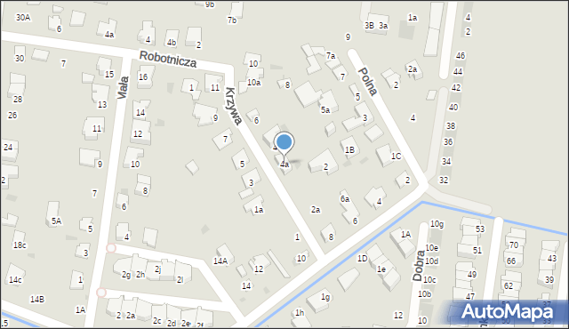 Ożarów Mazowiecki, Krzywa, 4a, mapa Ożarów Mazowiecki