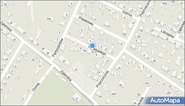 Ozorków, Krasickiego Ignacego, bp., 7, mapa Ozorków