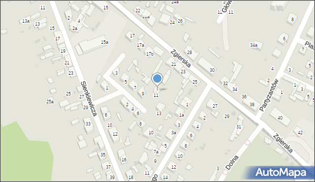 Ozorków, Kraszewskiego Józefa Ignacego, 11/13, mapa Ozorków