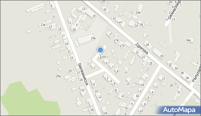 Ozorków, Kraszewskiego Józefa Ignacego, 3, mapa Ozorków