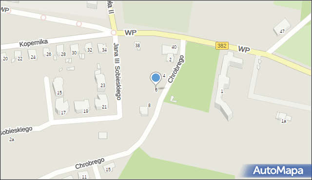 Paczków, Króla Bolesława Chrobrego, 6, mapa Paczków