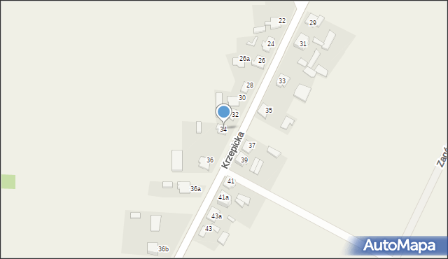 Parzymiechy, Krzepicka, 34, mapa Parzymiechy