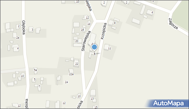 Parzymiechy, Krzepicka, 6, mapa Parzymiechy