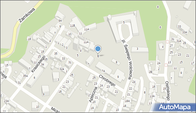 Pasłęk, Króla Bolesława Chrobrego, 6, mapa Pasłęk