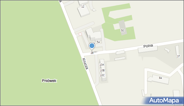 Pawłowice, Krucza, 18, mapa Pawłowice