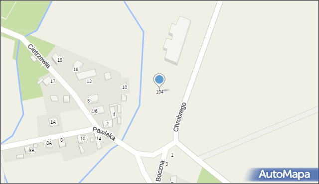 Pęchery, Króla Bolesława Chrobrego, 104, mapa Pęchery