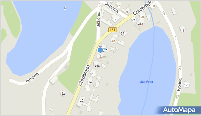 Pełczyce, Króla Bolesława Chrobrego, 18, mapa Pełczyce