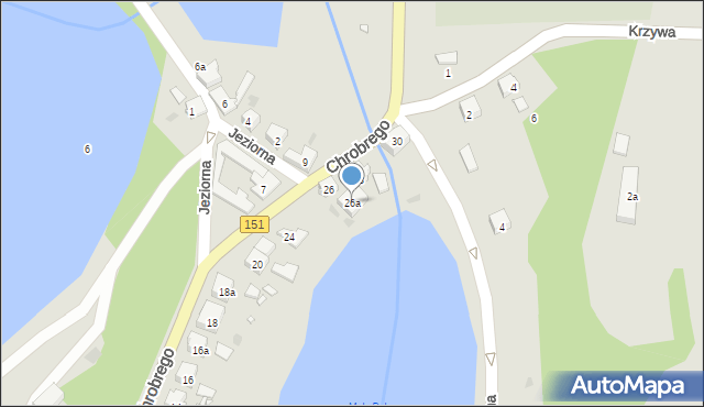 Pełczyce, Króla Bolesława Chrobrego, 26a, mapa Pełczyce