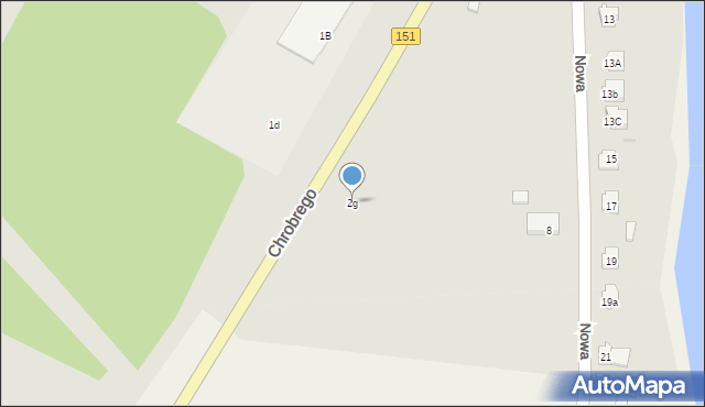 Pełczyce, Króla Bolesława Chrobrego, 2g, mapa Pełczyce