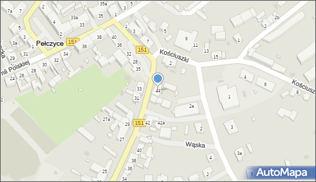 Pełczyce, Króla Bolesława Chrobrego, 44, mapa Pełczyce