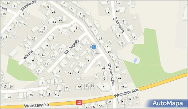 Piaski, Króla Bolesława Chrobrego, 1, mapa Piaski