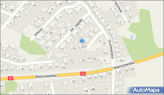 Piaski, Króla Bolesława Chrobrego, 4, mapa Piaski