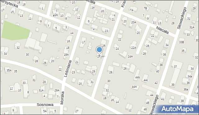Piastów, Krasińskiego Zygmunta, 27A, mapa Piastów