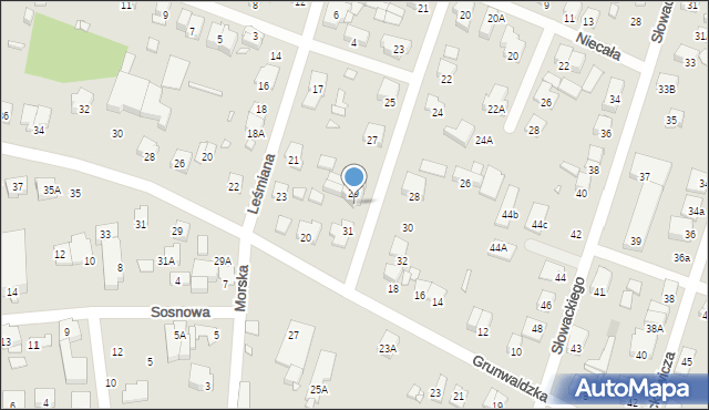 Piastów, Krasińskiego Zygmunta, 29A, mapa Piastów