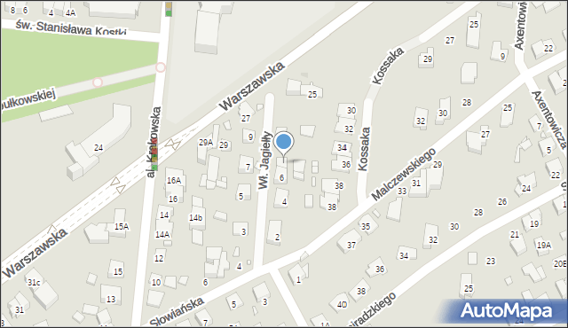 Piastów, Króla Władysława Jagiełły, 6A, mapa Piastów