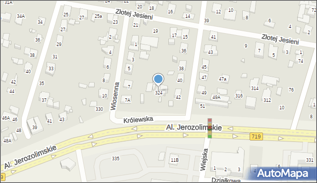 Piastów, Królewska, 18, mapa Piastów