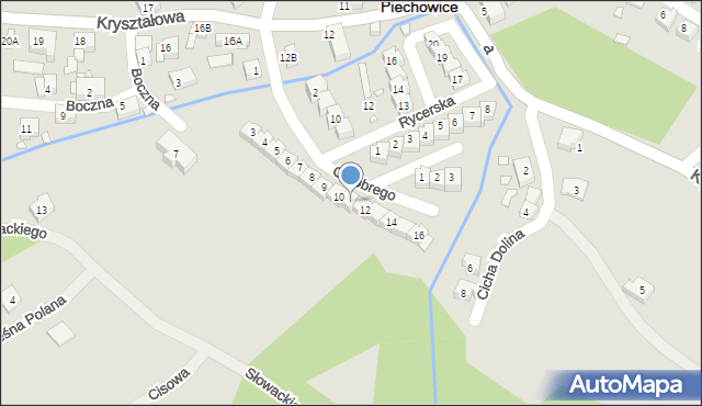 Piechowice, Króla Bolesława Chrobrego, 11, mapa Piechowice