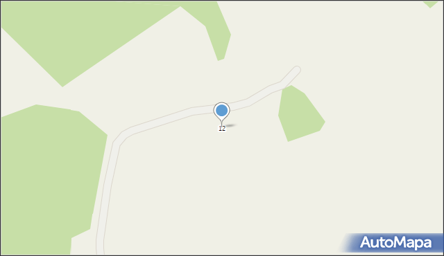 Piecki, Krzywa, 12, mapa Piecki