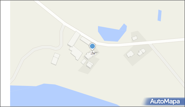 Piecki, Krzywa, 13a, mapa Piecki