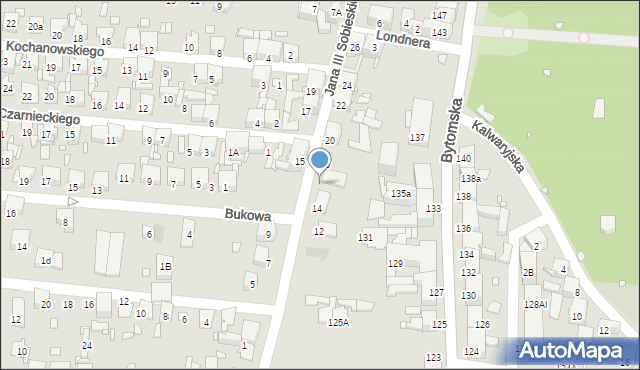 Piekary Śląskie, Króla Jana III Sobieskiego, 16, mapa Piekary Śląskie