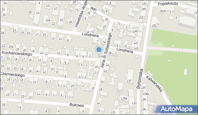 Piekary Śląskie, Króla Jana III Sobieskiego, 21, mapa Piekary Śląskie