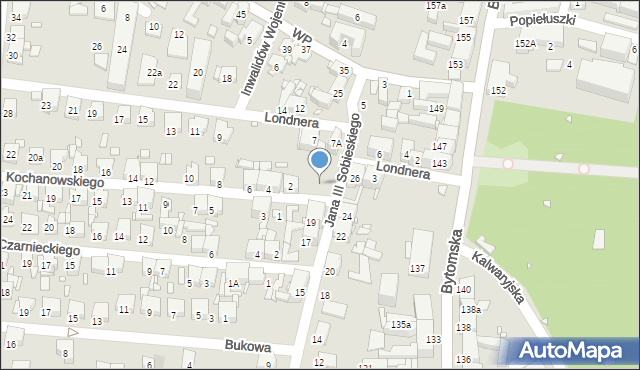 Piekary Śląskie, Króla Jana III Sobieskiego, 21a, mapa Piekary Śląskie