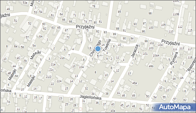 Piekary Śląskie, Króla Bolesława Chrobrego, 5, mapa Piekary Śląskie