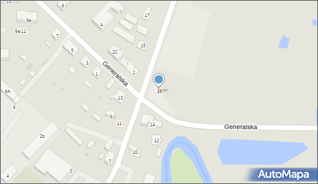 Pieniężno, Królewiecka, 16, mapa Pieniężno