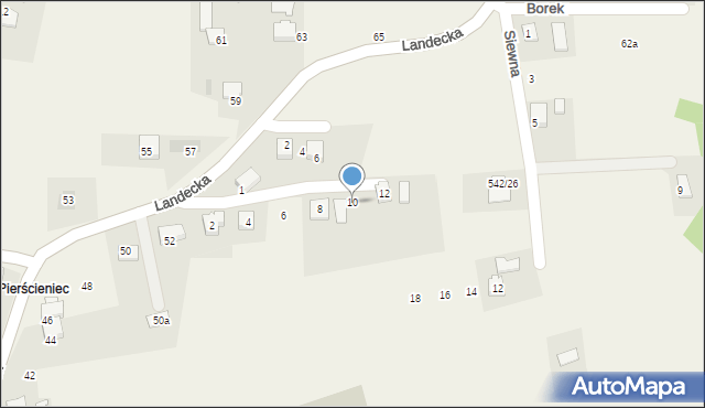 Pierściec, Krótka, 10, mapa Pierściec