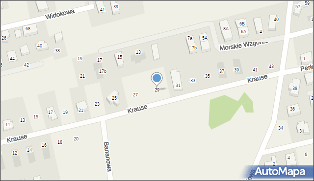 Pierwoszyno, Krause Józefa, 29, mapa Pierwoszyno