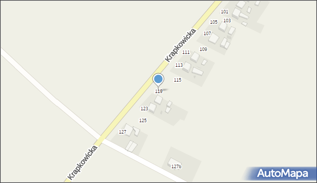 Pietna, Krapkowicka, 119, mapa Pietna